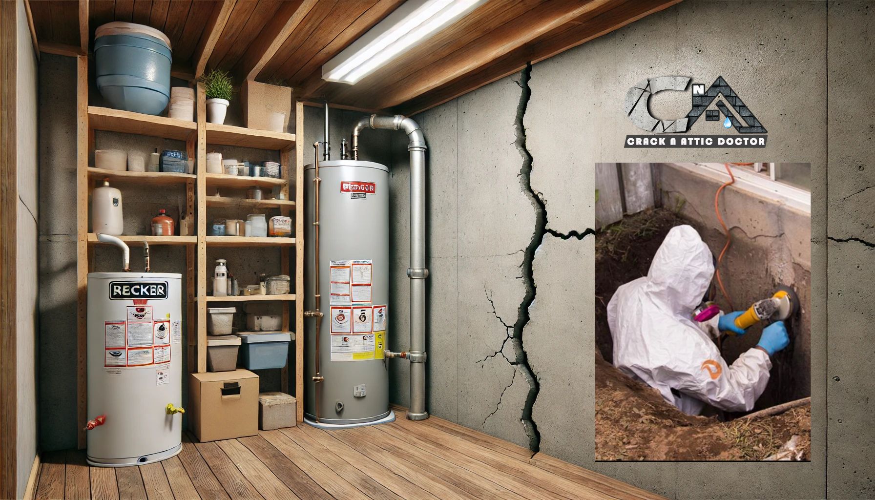 Do You See a Crack in Your Utility Room in Calgary Alberta Canada