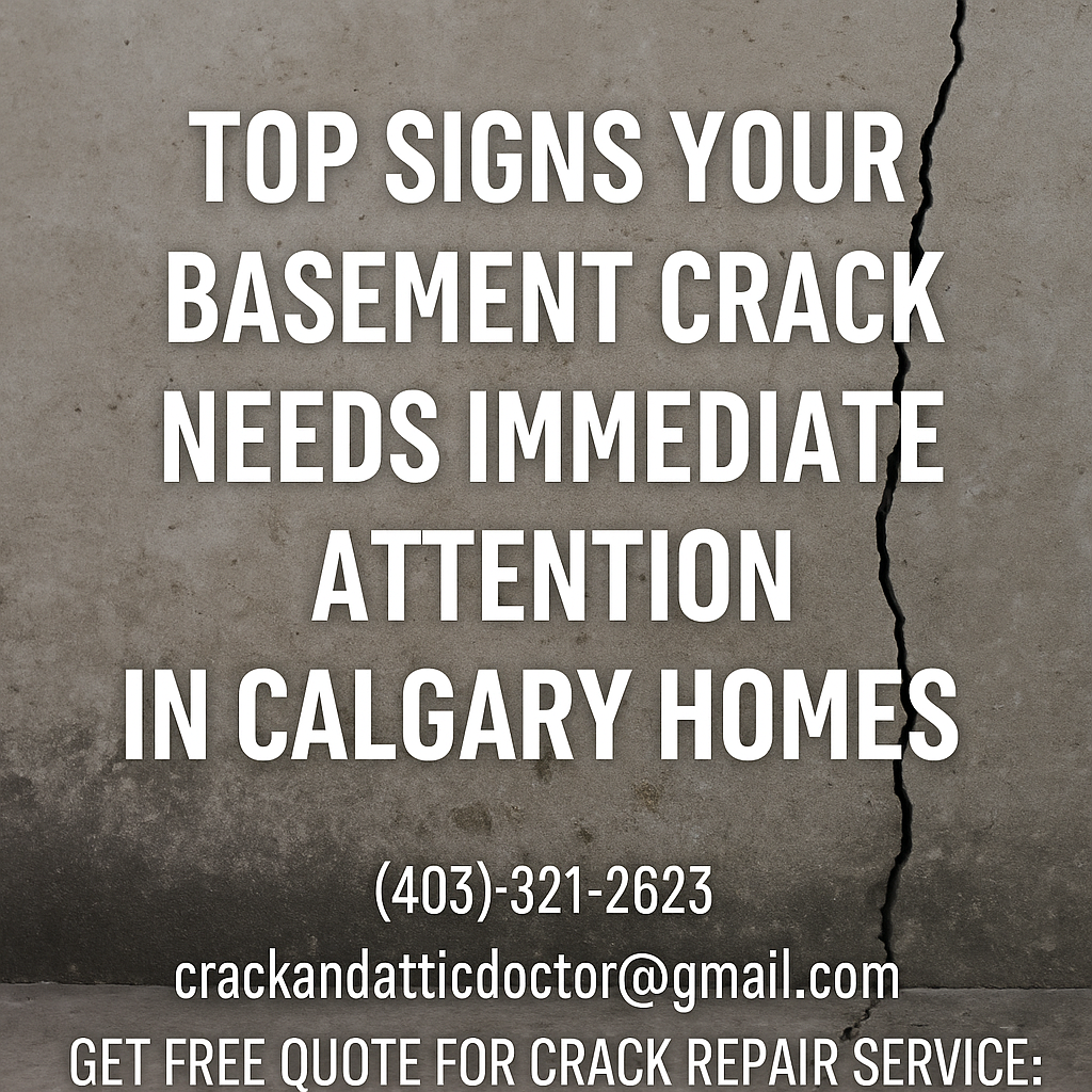 Write on Top Signs Your Basement Crack Needs Immediate Attention in Calgary Homes