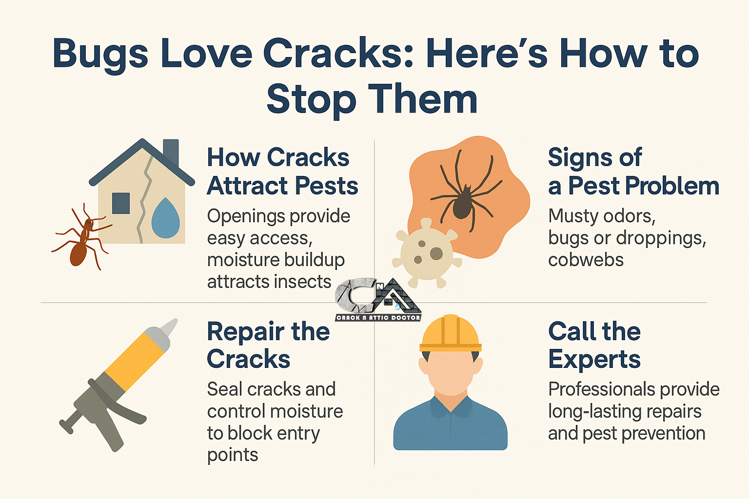 Bugs Love Cracks Here’s How to Stop Them!