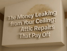 The Money Leaking from Your Ceiling Attic Repairs That Pay Off in Calgary