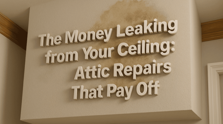 The Money Leaking from Your Ceiling Attic Repairs That Pay Off in Calgary