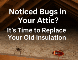 Noticed Bugs in Your Attic? It’s Time to Replace Your Old Insulation