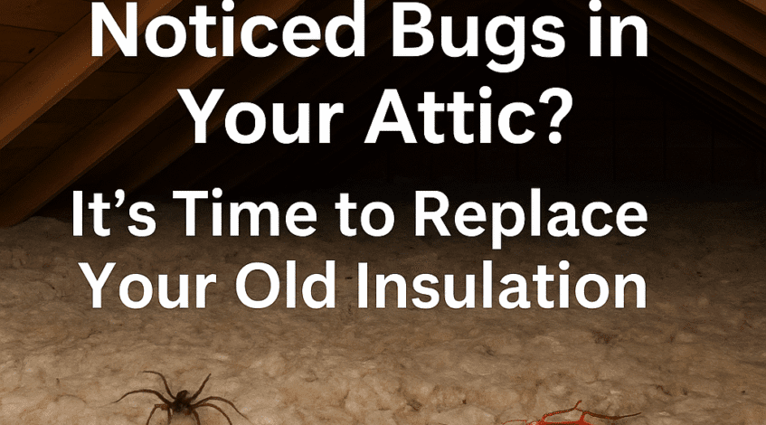 Noticed Bugs in Your Attic? It’s Time to Replace Your Old Insulation