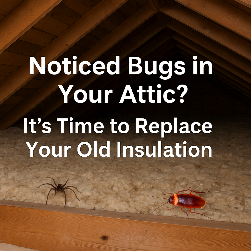 Noticed Bugs in Your Attic? It’s Time to Replace Your Old Insulation