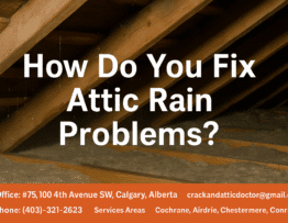 How Do You Fix Attic Rain Problems in Calgary Homes