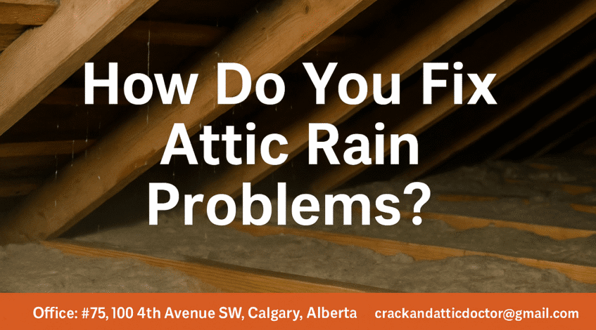 How Do You Fix Attic Rain Problems in Calgary Homes
