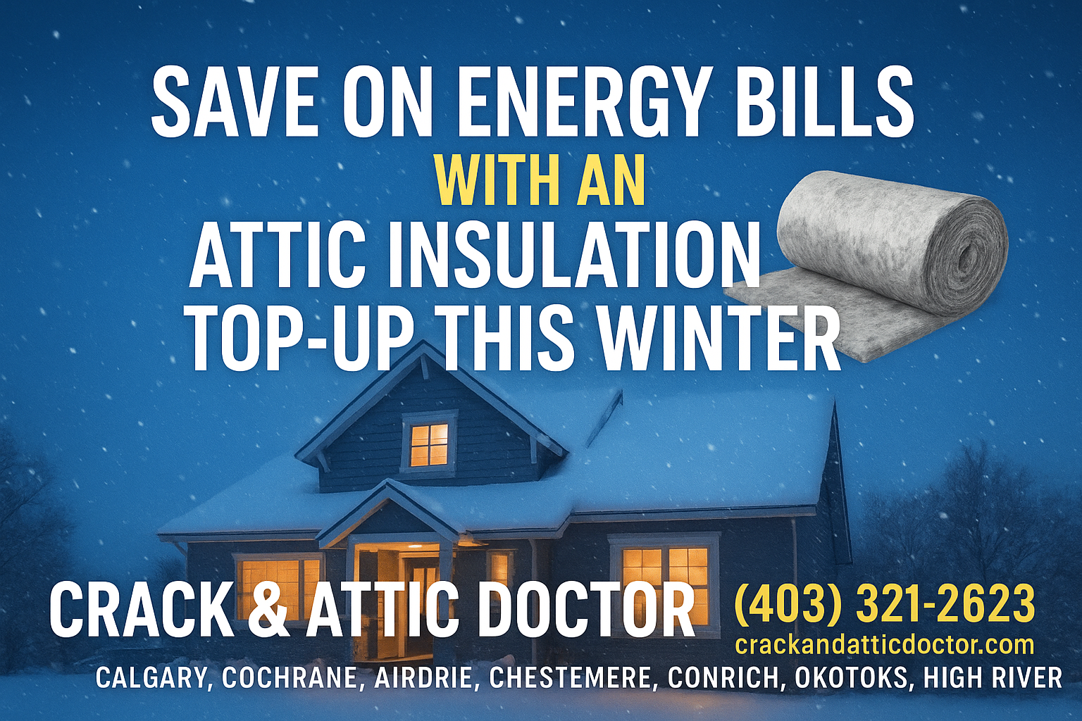 Calgary Homes Save on Energy Bills with an Attic Insulation Top-Up This Winter