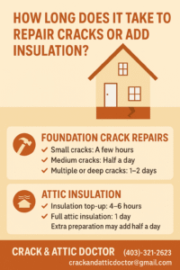 How Long Does It Take to Repair Cracks or Add Insulation