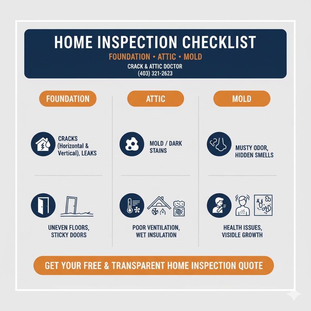 Foundation Attic Mold - Your Complete Home Inspection Checklist for Calgary Homes