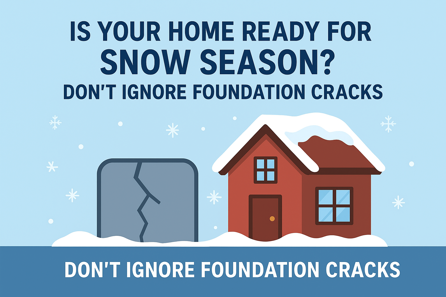Is Your Home Ready for Snow Season? Don’t Ignore Foundation Cracks