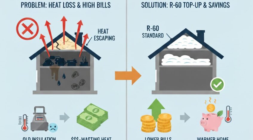Heating Bills Too High? Why An Attic Top-Up is Cheaper Than Another Winter