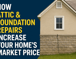 How Attic & Foundation Repairs Increase Your Home’s Market Price