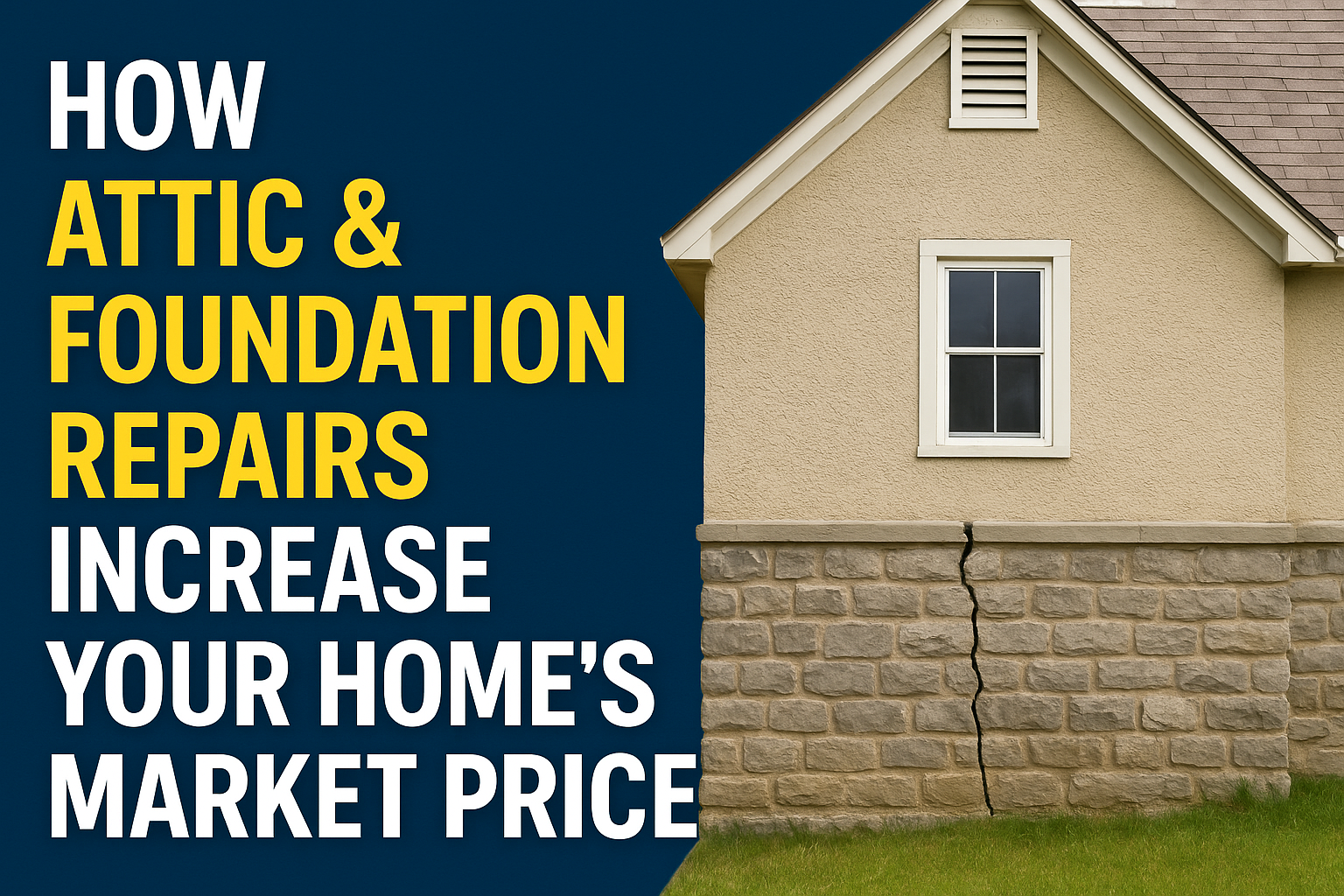 How Attic & Foundation Repairs Increase Your Home’s Market Price