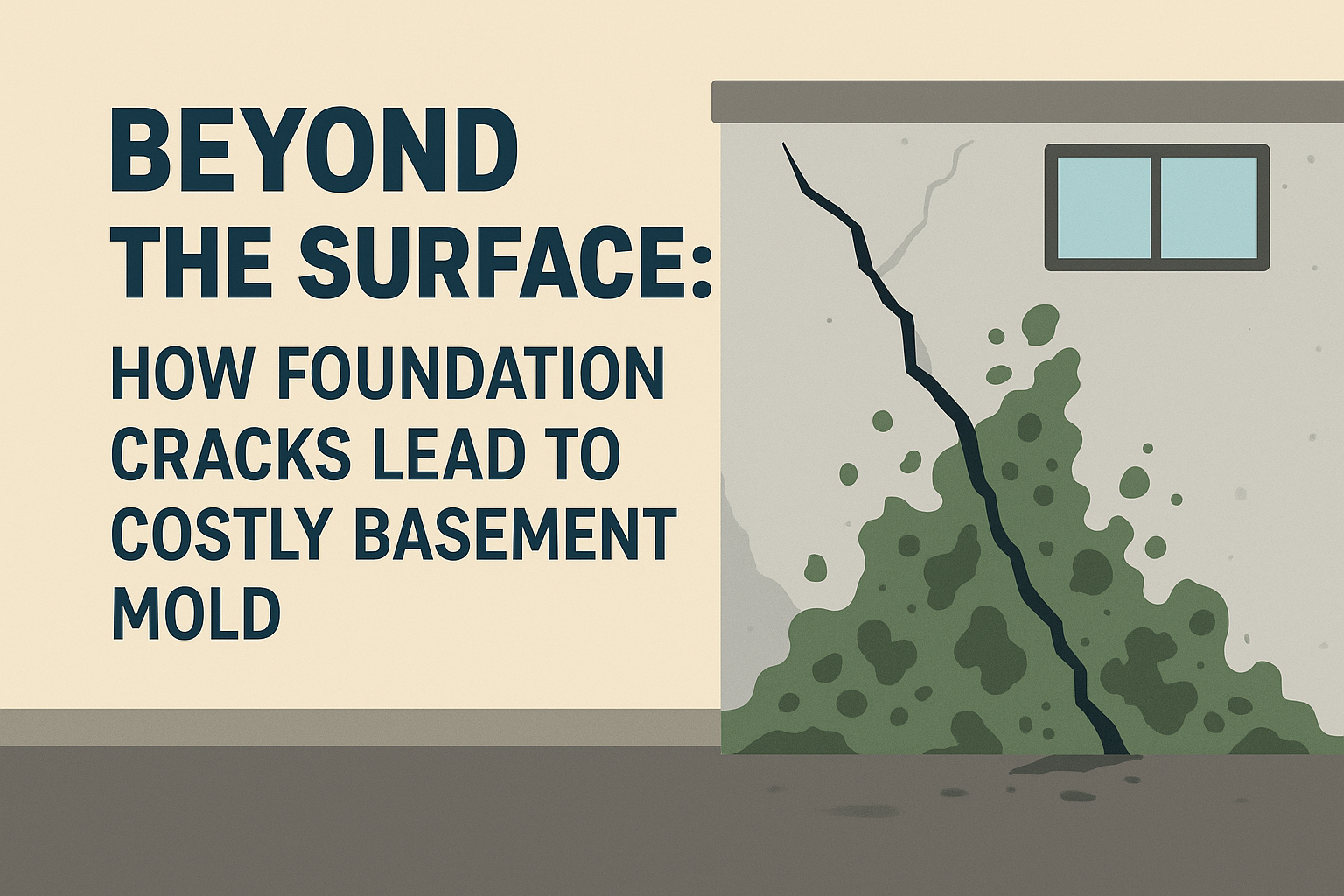 Beyond the Surface: How Foundation Cracks Lead to Costly Basement Mold