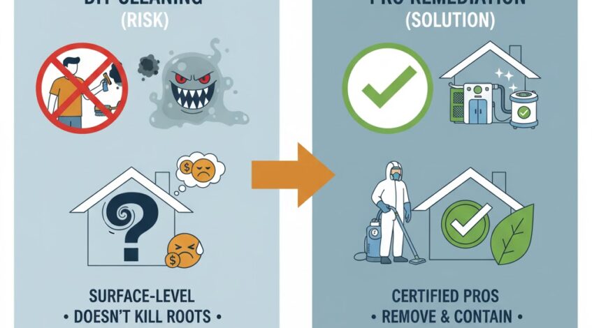 Mold Remediation vs. Cleaning: Don't Just Wipe the Surface, Fix the Source