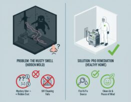 Musty Smell in House? It’s Active Mold: Remediation Calgary