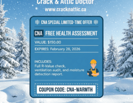 Calgary Homeowners Claim Your FREE Attic Insulation Inspection Before Winter Hits