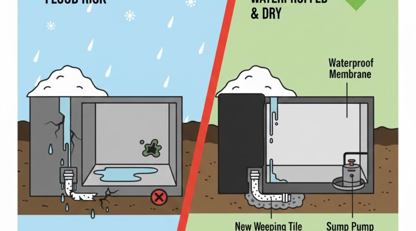 How to Prevent Basement Flooding with Calgary Foundation Waterproofing.