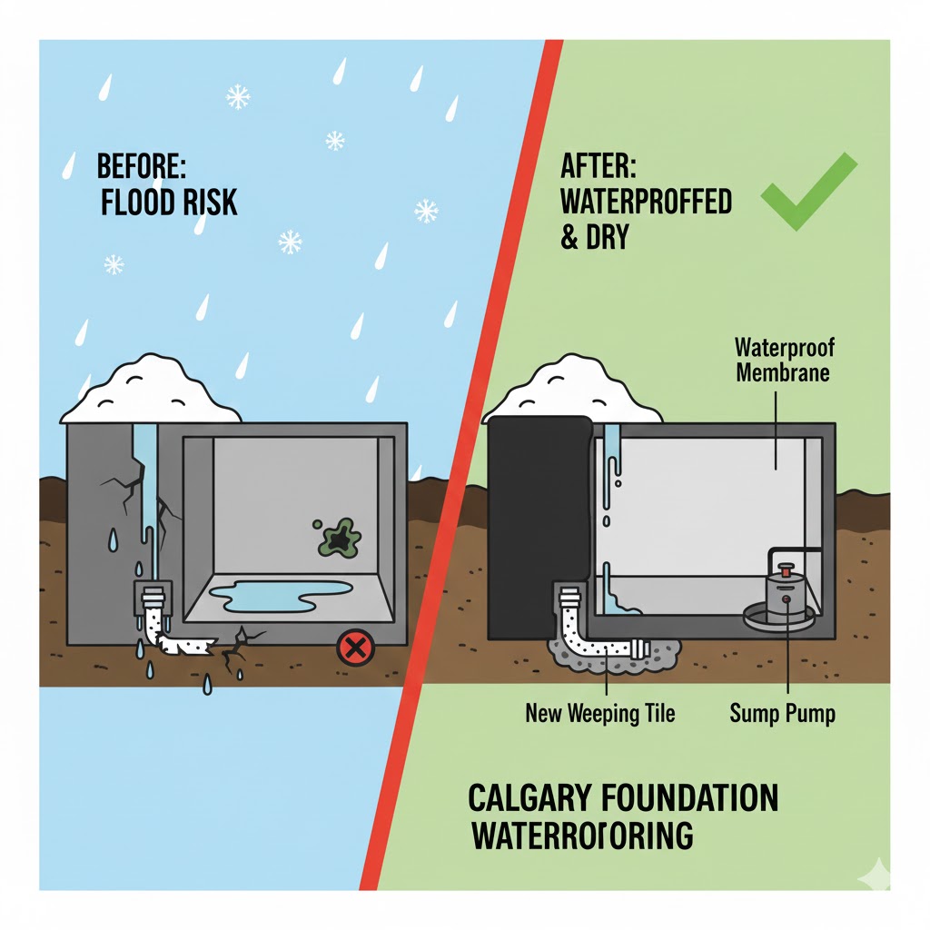How to Prevent Basement Flooding with Calgary Foundation Waterproofing.
