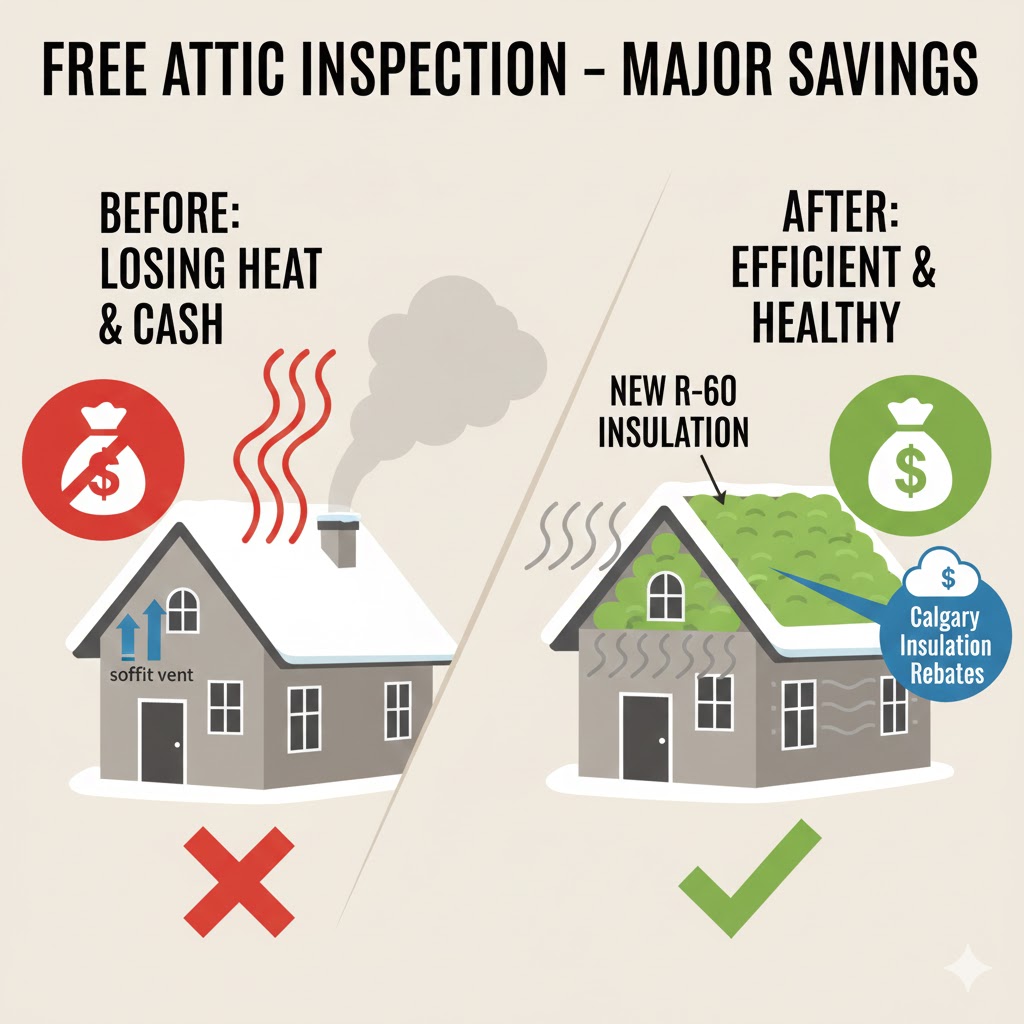 free attic insulation inspection Calgary
