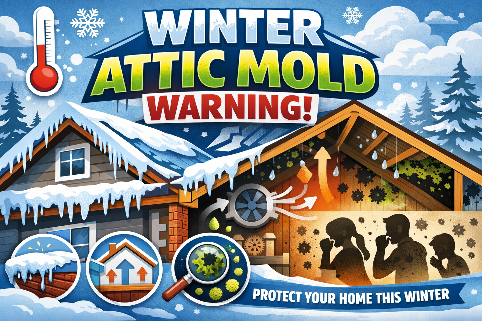 “Attic mold winter prevention”, “attic mold inspection Calgary”, “mold removal in attic”