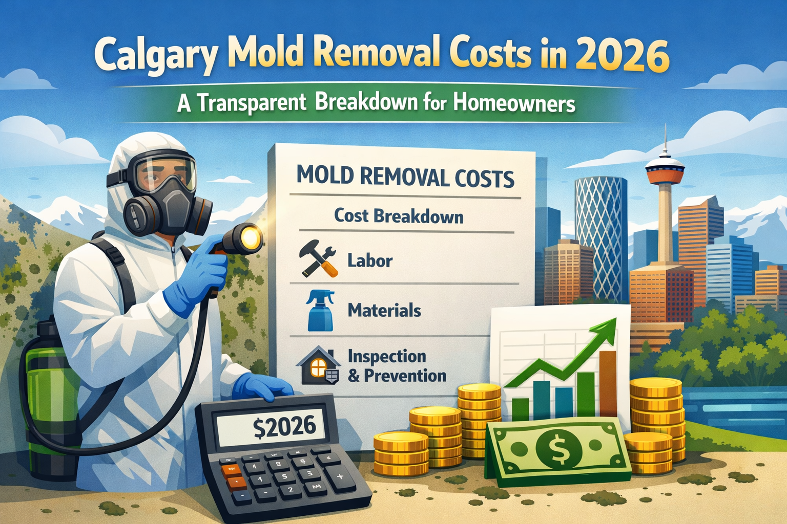 Calgary Mold Removal Costs in 2026 - A Transparent Breakdown for Homeowners