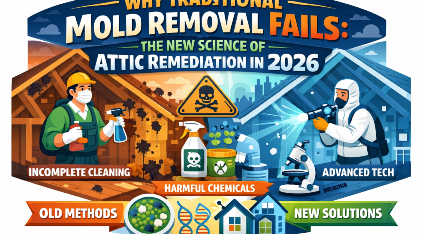 Why Traditional Mold Removal Fails: The New Science of Attic Remediation in 2026