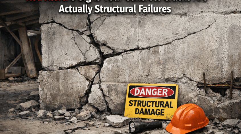 3 Signs Your Concrete Cracks Are Actually Structural Failures