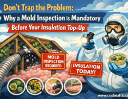 Don't Trap the Problem: Why a Mold Inspection is Mandatory Before Your Insulation Top-Up