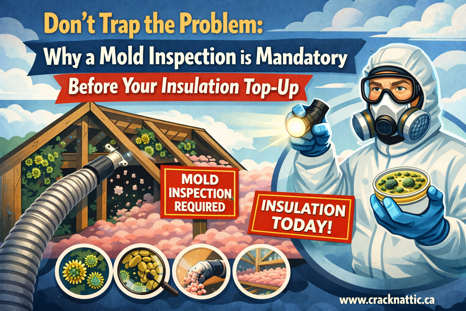 Don't Trap the Problem: Why a Mold Inspection is Mandatory Before Your Insulation Top-Up