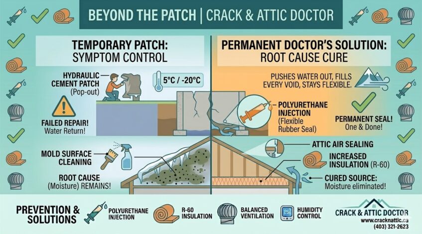 Beyond the Patch - Why Crack & Attic Doctor Focuses on Root Causes.