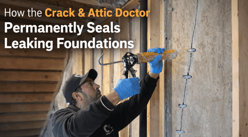How the Crack & Attic Doctor Permanently Seals Leaking Foundations