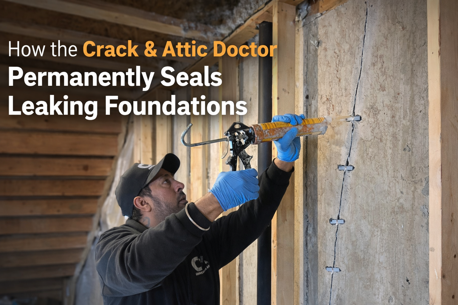 How the Crack & Attic Doctor Permanently Seals Leaking Foundations