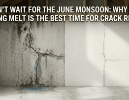Don’t Wait for the June Monsoon: Why the Spring Melt is the Best Time for Crack Repair