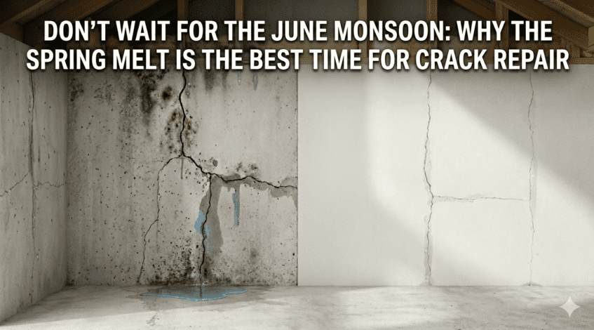 Don’t Wait for the June Monsoon: Why the Spring Melt is the Best Time for Crack Repair