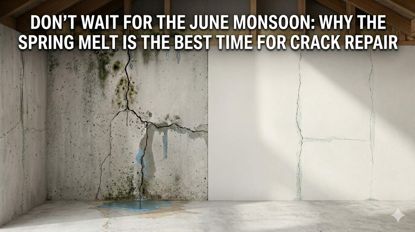 Don’t Wait for the June Monsoon: Why the Spring Melt is the Best Time for Crack Repair