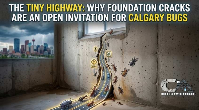 The Tiny Highway Why Foundation Cracks Are an Open Invitation for Calgary Bugs