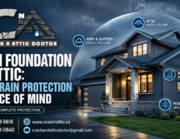From Foundation to Attic Total Rain Protection & Peace of Mind by Crack & Attic Doctor