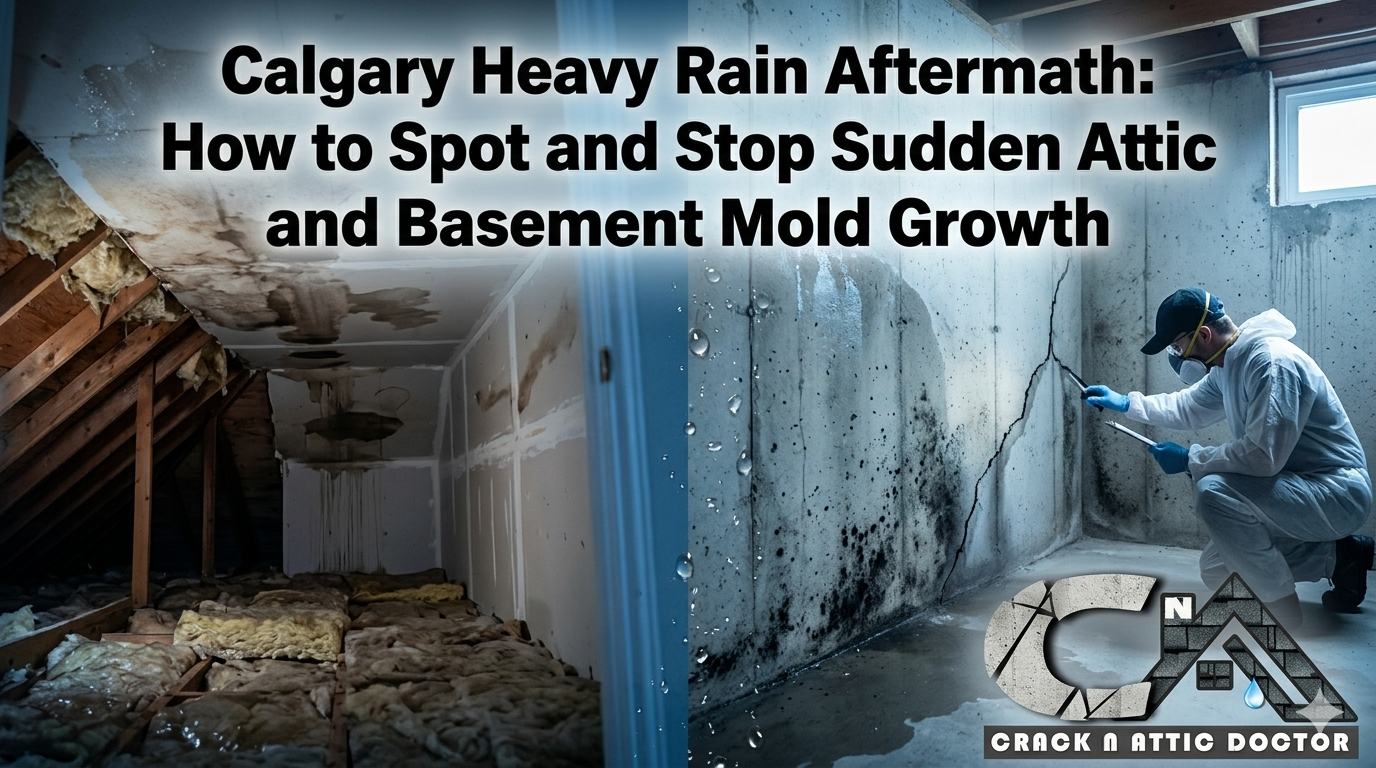 Calgary Heavy Rain Aftermath: How to Spot and Stop Sudden Attic and Basement Mold Growth