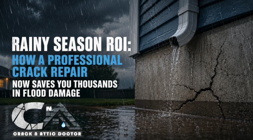 Rainy Season ROI How a Professional Crack Repair Now Saves You Thousands in Flood Damage