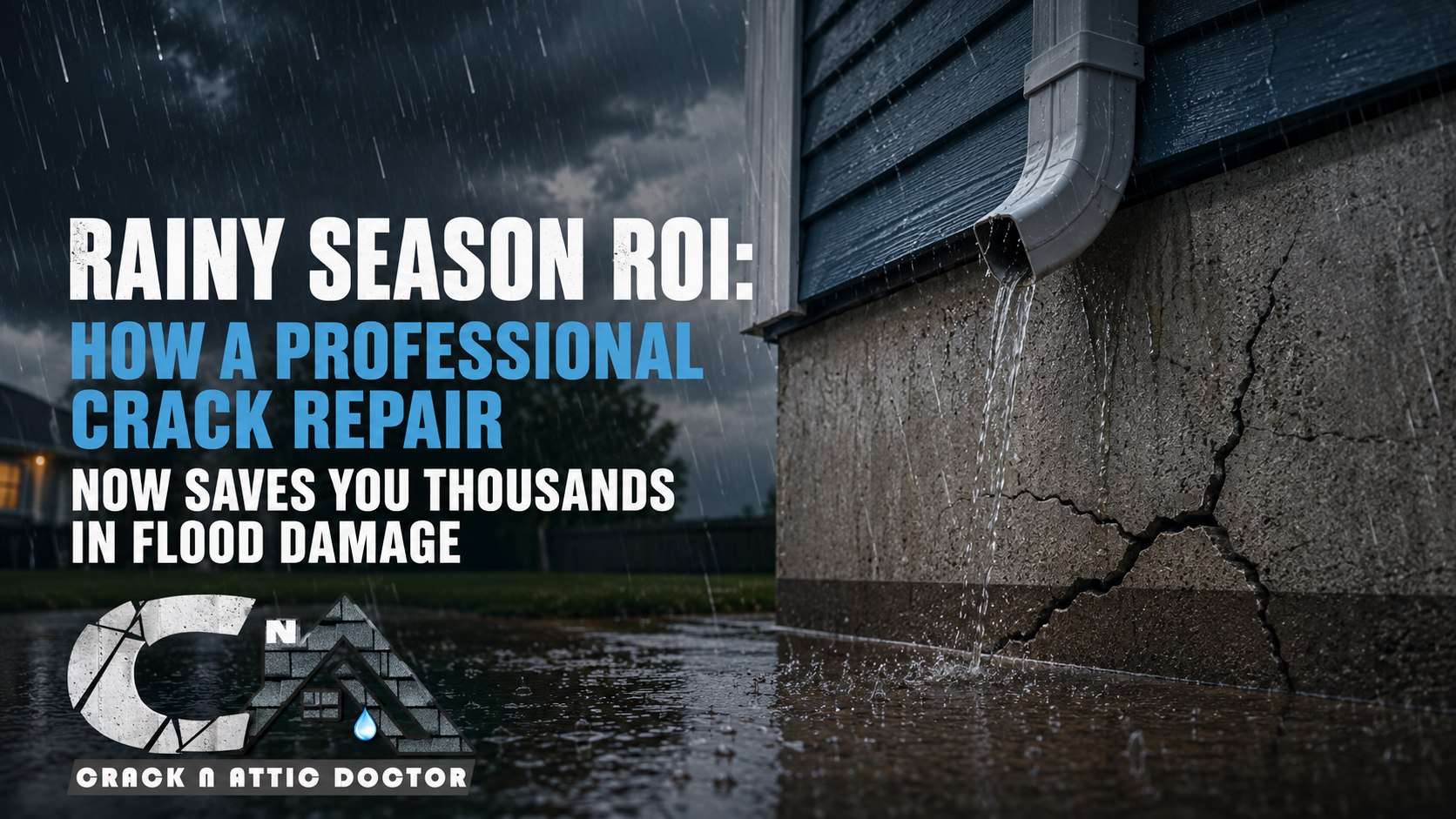 Rainy Season ROI How a Professional Crack Repair Now Saves You Thousands in Flood Damage