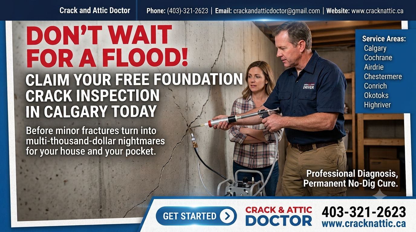 Claim Your Free Foundation Crack Inspection in Calgary Today