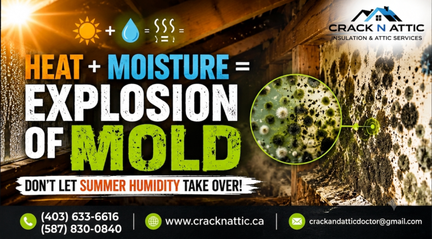 Heat + Moisture = Explosion of Mold Don’t Let Summer Humidity Take Over!