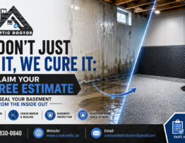 We Cure It Claim Your Free Estimate to Seal Your Basement From the Inside Out