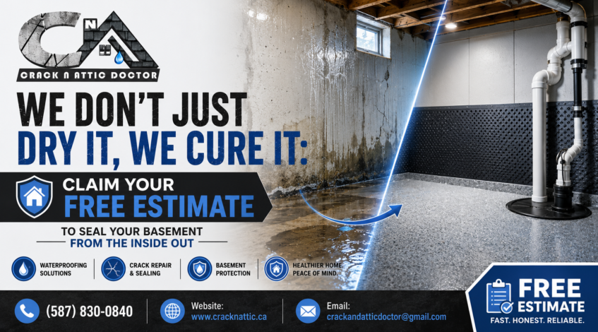 We Cure It Claim Your Free Estimate to Seal Your Basement From the Inside Out