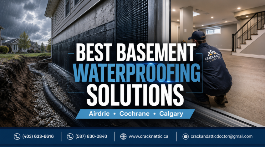 Best Basement Waterproofing Solutions for Homes in Airdrie, Cochrane, and Calgary