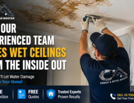 How Our Experienced Team Cures Wet Ceilings From the Inside Out [Free Quotes Available]