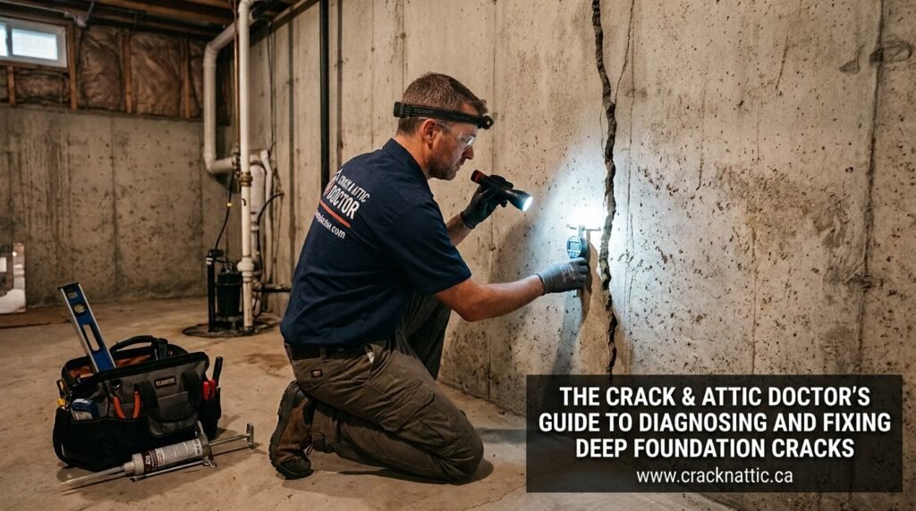 The Crack & Attic Doctor’s Guide to Diagnosing and Fixing Deep Foundation Cracks 