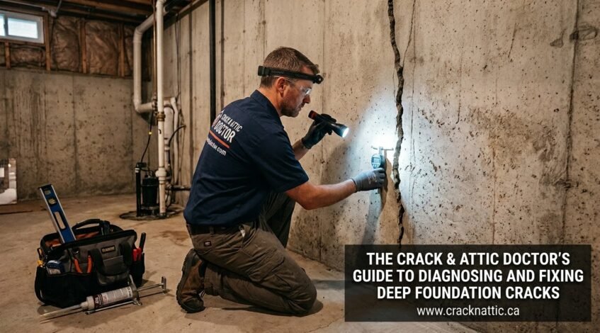 The Crack & Attic Doctor’s Guide to Diagnosing and Fixing Deep Foundation Cracks