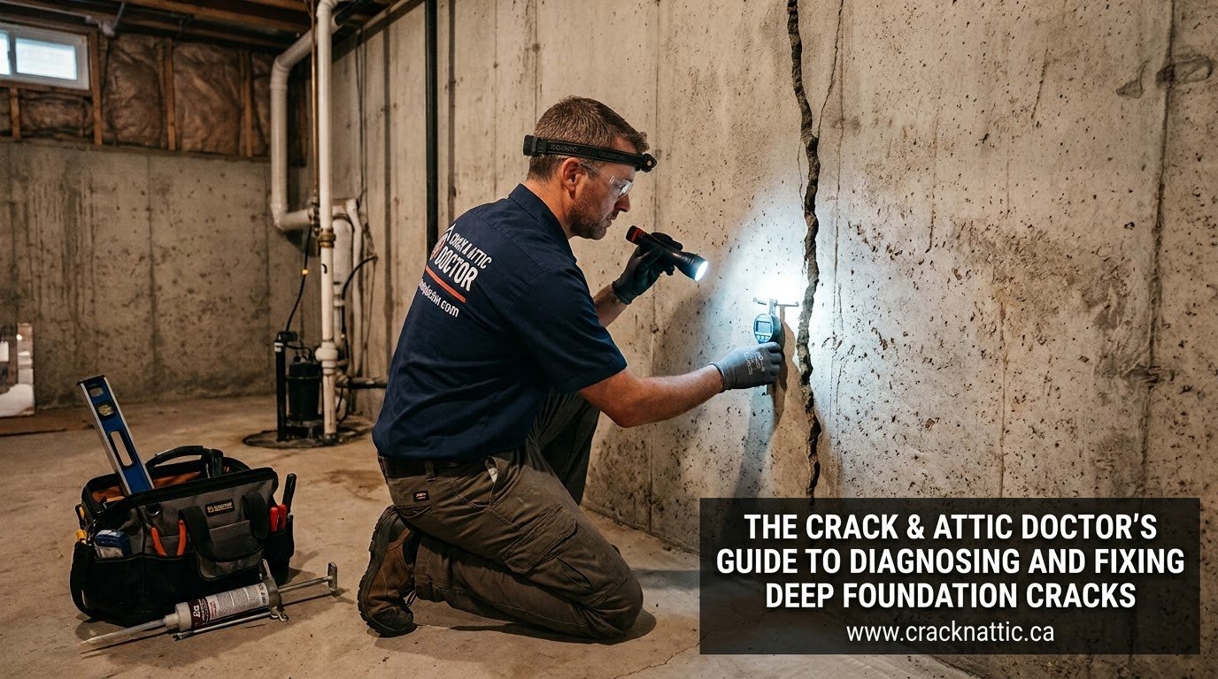 The Crack & Attic Doctor’s Guide to Diagnosing and Fixing Deep Foundation Cracks